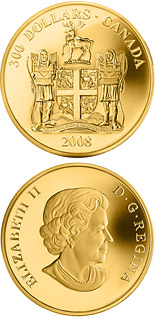300 dollar coin Newfoundland and Labrador Coat of Arms | Canada 2008