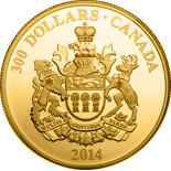 300 dollar coin Saskatchewan Coat of Arms | Canada 2014