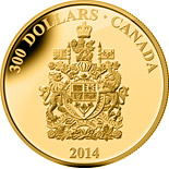 300 dollar coin Canada Coat of Arms | Canada 2014