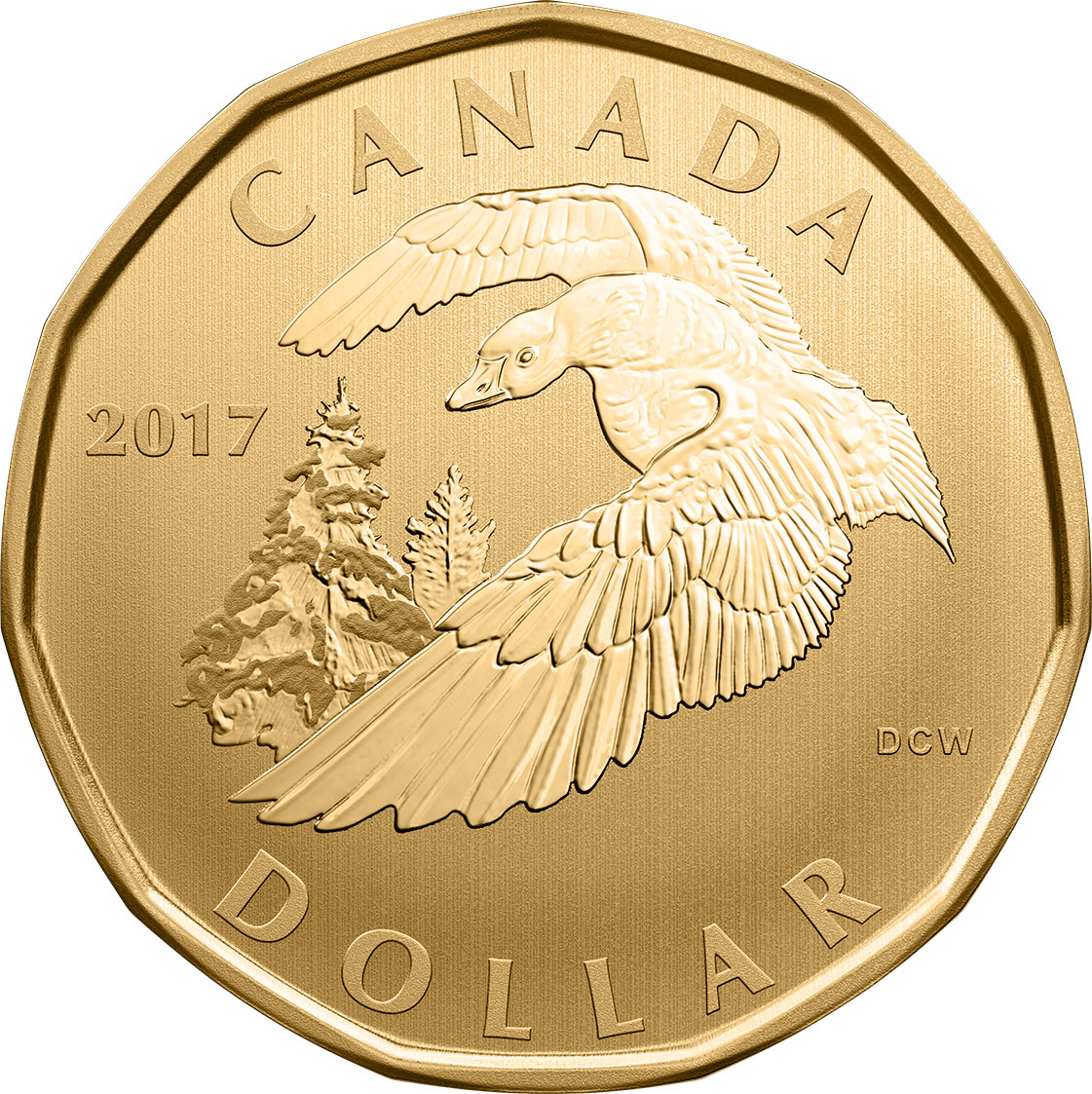 Image of 1 dollar coin - Snow Goose | Canada 2017