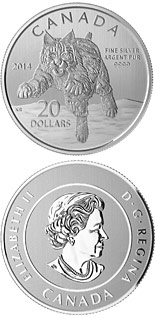 20 dollar coin Bobcat  | Canada 2014