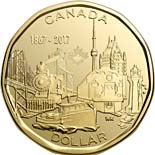 1 dollar coin 150th anniversary of the Confederation of Canada | Canada 2017