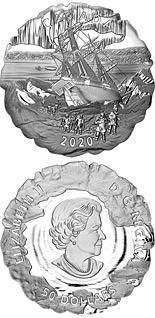50 dollar coin 175th Anniversary of Franklin's Lost Expedition | Canada 2020