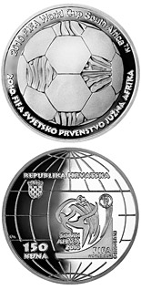 150 kuna coin 2010 World Cup in South Africa  | Croatia 2010