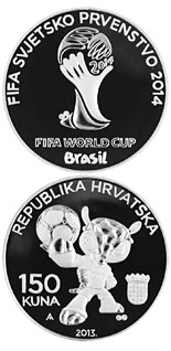 150 kuna coin 2014 FIFA WORLD CUP BRAZIL | Croatia 2014