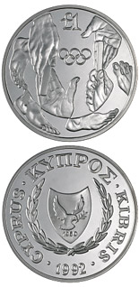 1 euro coin Barcelona Olympic Games | Cyprus 1992