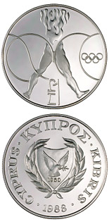1 pound coin Seoul Olympic Games | Cyprus 1988