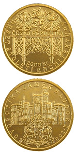 2500 koruna coin Neo-Gothic - Hluboká Castle | Czech Republic 2004