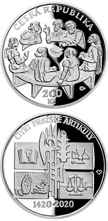 200 koruna coin Promulgation of Four Articles of Prague | Czech Republic 2020