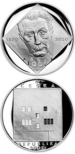 200 koruna coin Birth of Adolf Loos | Czech Republic 2020