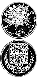200 koruna coin 100th anniversary of the birth of Karel Svolinský | Czech Republic 1996