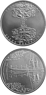 200 koruna coin 400th anniversary of the death of Jakub Krčín of Jelčany (pisciculturist) | Czech Republic 2004