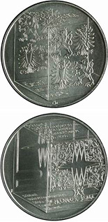 200 koruna coin 150th anniversary of the foundation of the School of Glassmaking in Kamenický Šenov | Czech Republic 2006