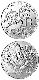 200 koruna coin Death of King Rudolf II | Czech Republic 2012