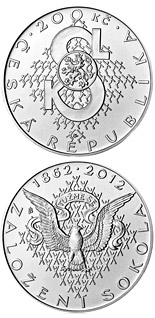 200 koruna coin Foundation of Sokol movement | Czech Republic 2012