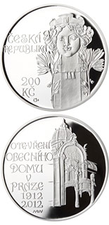 200 koruna coin Opening of Municipal house in Prague | Czech Republic 2012