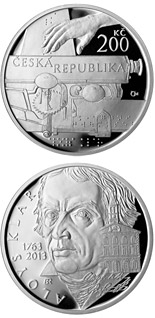 200 koruna coin Birth of philologist and philanthropist Aloys Klar | Czech Republic 2013