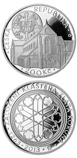 200 koruna coin Foundation of Zlatá koruna (Gold Crown) monastery | Czech Republic 2013
