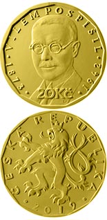 20 koruna coin Vilém Pospíšil | Czech Republic 2019