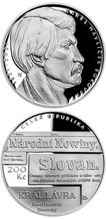 200 koruna coin 200th Anniversary of the Birth of Karel Havlíček Borovský | Czech Republic 2021