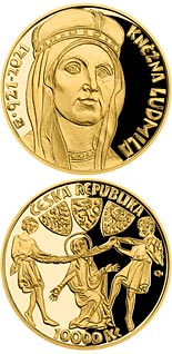 10000 koruna coin 100th Anniversary of the Death of Princess Ludmila | Czech Republic 2021