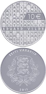 10 euro coin  The Work of Eduard Vilde | Estonia 2015