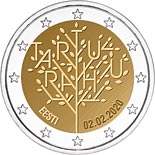 2 euro coin Centenary of the Tartu Peace Treaty | Estonia 2020