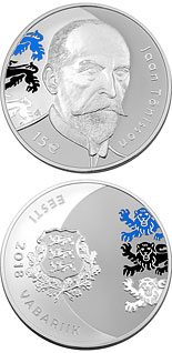 15 euro coin 150th anniversary of the birth of Jaan Tõnisson | Estonia 2018