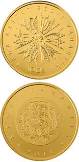 100 euro coin 100th Anniversary of the Republic of Estonia | Estonia 2018
