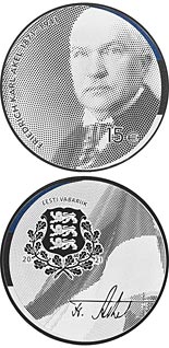 15 euro coin 150th anniversary of the birth of Friedrich Karl Akel | Estonia 2021