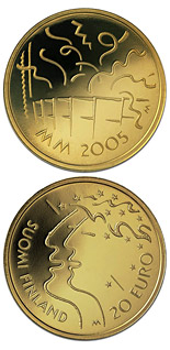 20 euro coin 10th Athletics World Championships in Helsinki  | Finland 2005