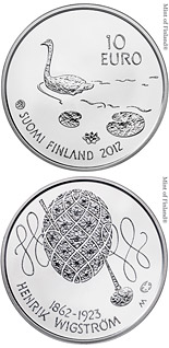 10  coin 150th anniversary of the birth of Henrik Wigström  | Finland 2012