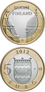 5 euro coin Uusimaa: Helsinki Cathedrals and Uspenski Cathedrals | Finland 2012