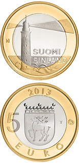 5 euro coin Åland: Sälskär lighthouse | Finland 2013