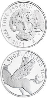 10 euro coin 100th Anniversary of the Birth of Tove Jansson | Finland 2014