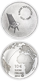 10 euro coin Ilmari Tapiovaara and the Art of Interior Design | Finland 2014