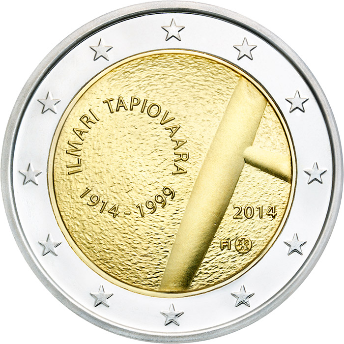 Image of 2 euro coin - Ilmari Tapiovaara and the Art of Interior Design | Finland 2014