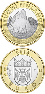 5 euro coin Animals of the Provinces – Finland Proper: The Wily Fox | Finland 2014