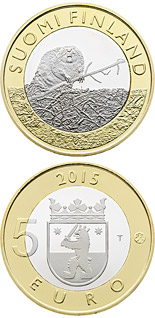 5 euro coin Animals of the Provinces – Satakunta | Finland 2015