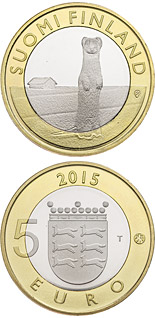 5 euro coin Animals of the Provinces – Ostrobothnia | Finland 2015