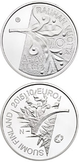 10 euro coin 70 Years of Peace in Europe | Finland 2015