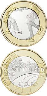 5 euro coin Figure skating  | Finland 2015