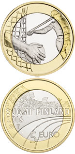 5 euro coin Athletics  | Finland 2016