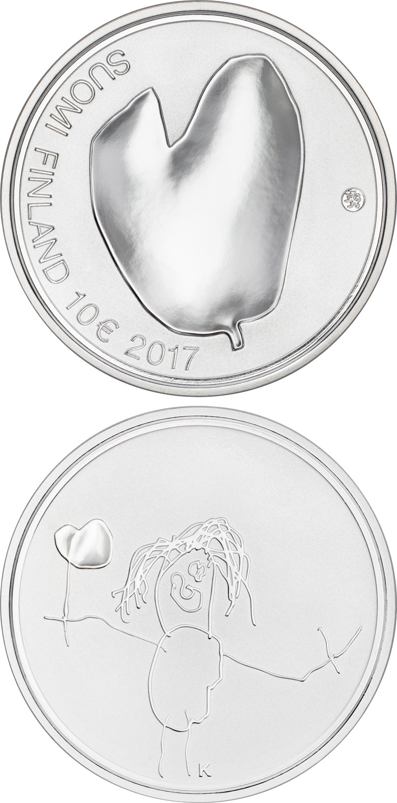 Image of 10 euro coin - Mothers  | Finland 2017