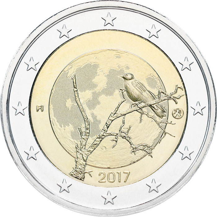 Image of 2 euro coin - Finnish nature | Finland 2017