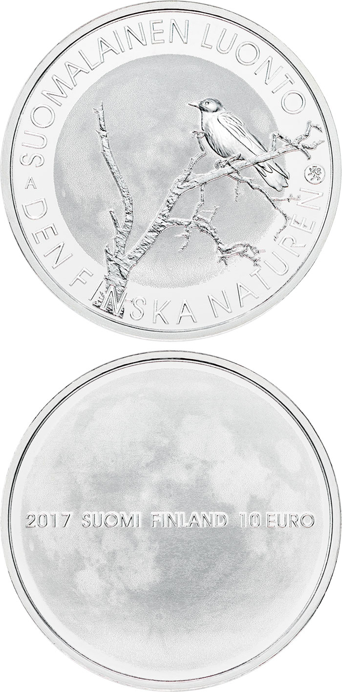 Image of 10 euro coin - Finnish nature | Finland 2017