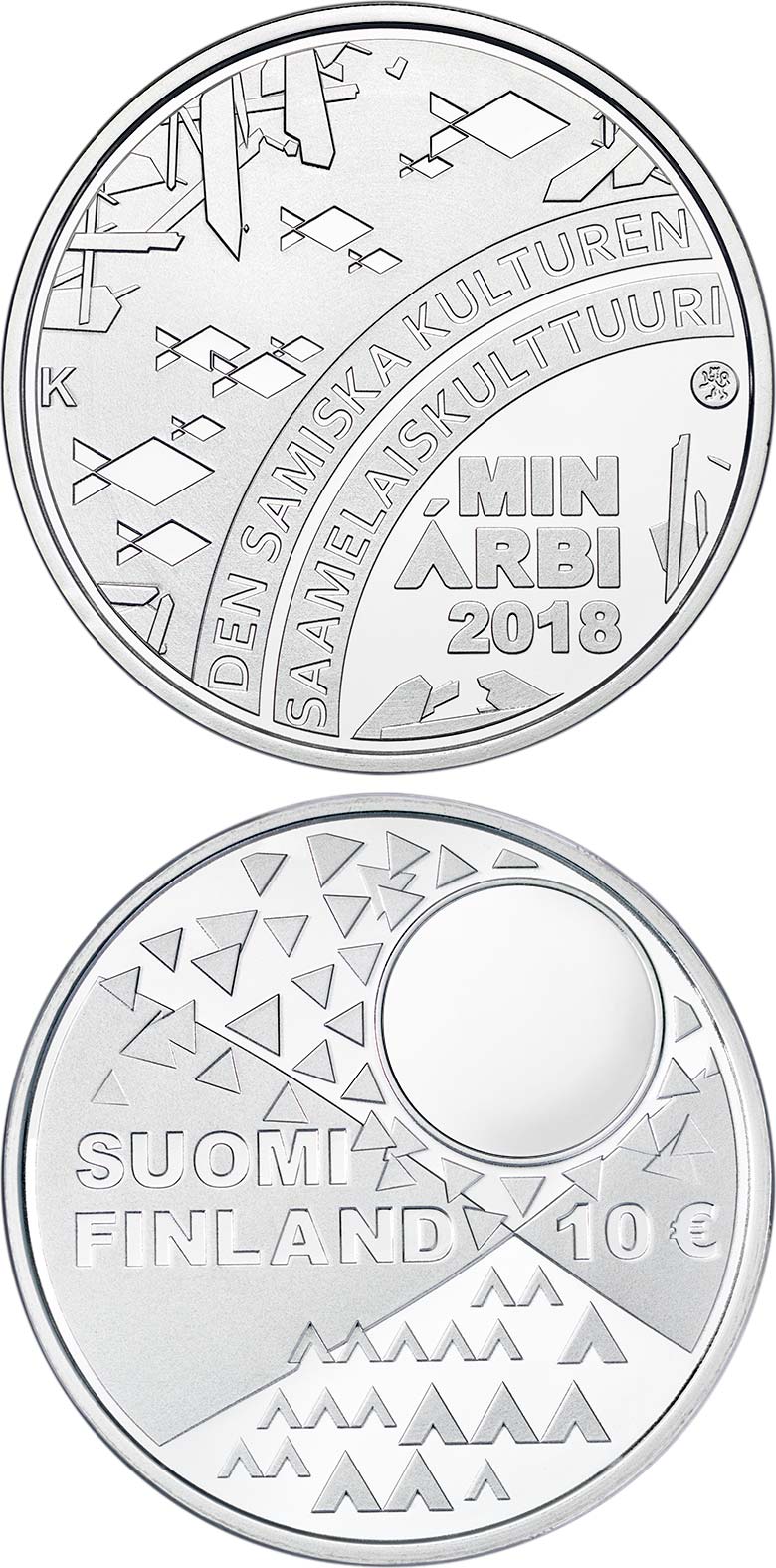 Image of 10 euro coin - The Sámi Culture | Finland 2018