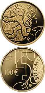 100 euro coin Finnish currency 150 years  | Finland 2010