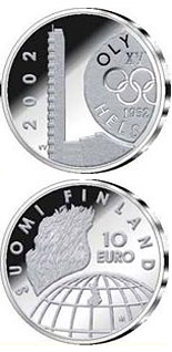 Image of 10 euro coin - Helsinki Olympic Games 50 yrs  | Finland 2002