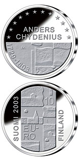 10 euro coin Anders Chydenius  | Finland 2003